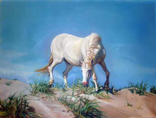 14 horse and sand oil 30 x 40