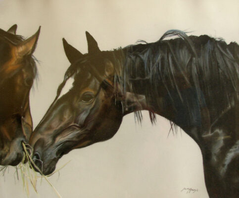 sharing a snackp pastel 20x24